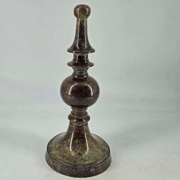 Vintage Metal patina verdigris finial Decorative figurine decor 9
